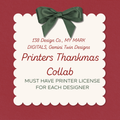 Printers Thankmas Collab : PNG Bundle