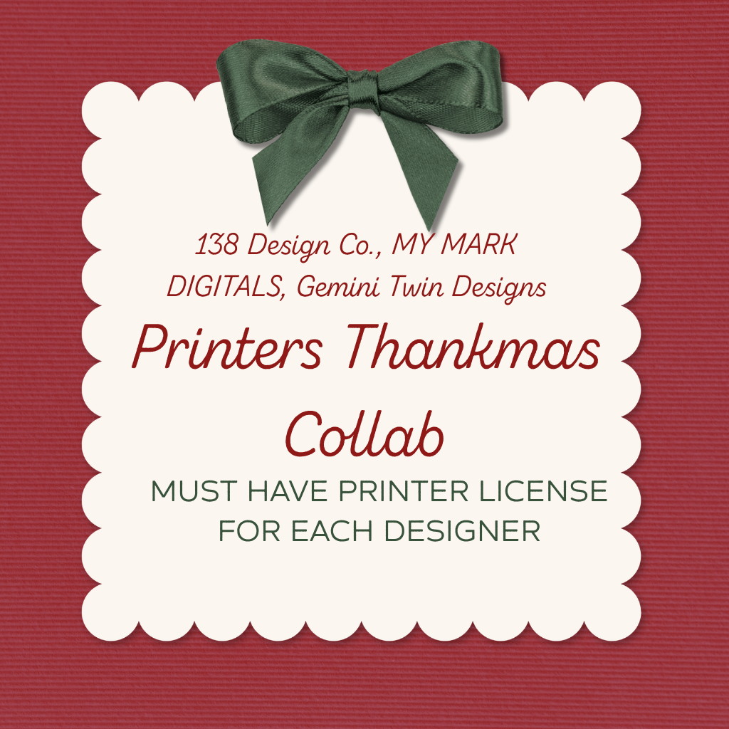 Printers Thankmas Collab : PNG Bundle
