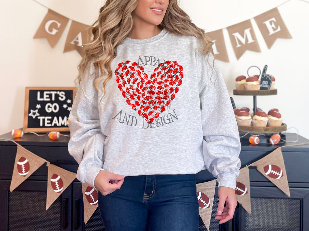 Buffalo Hearts Faux Sequins