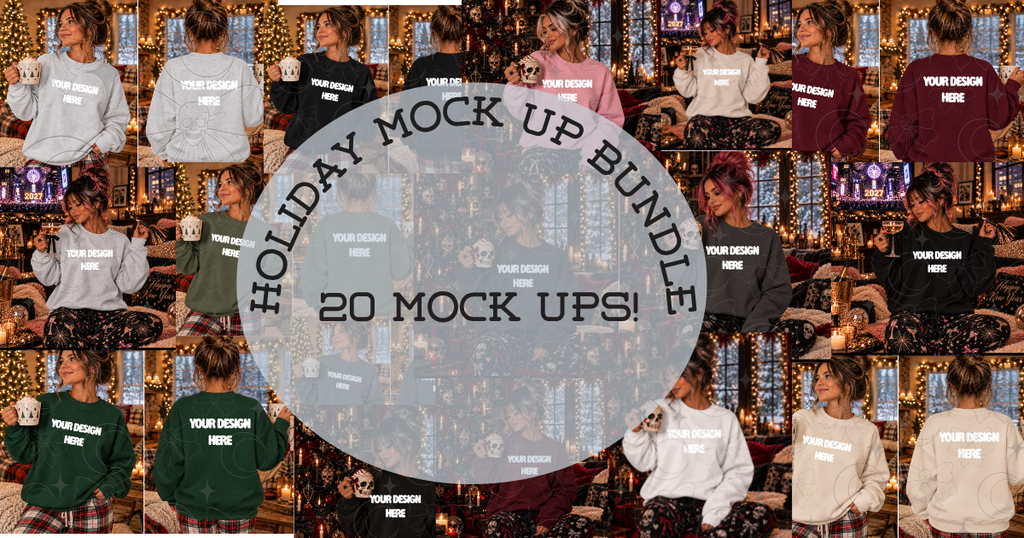 Show it off Saturday Holiday Mock-Up Bundle  : PNG