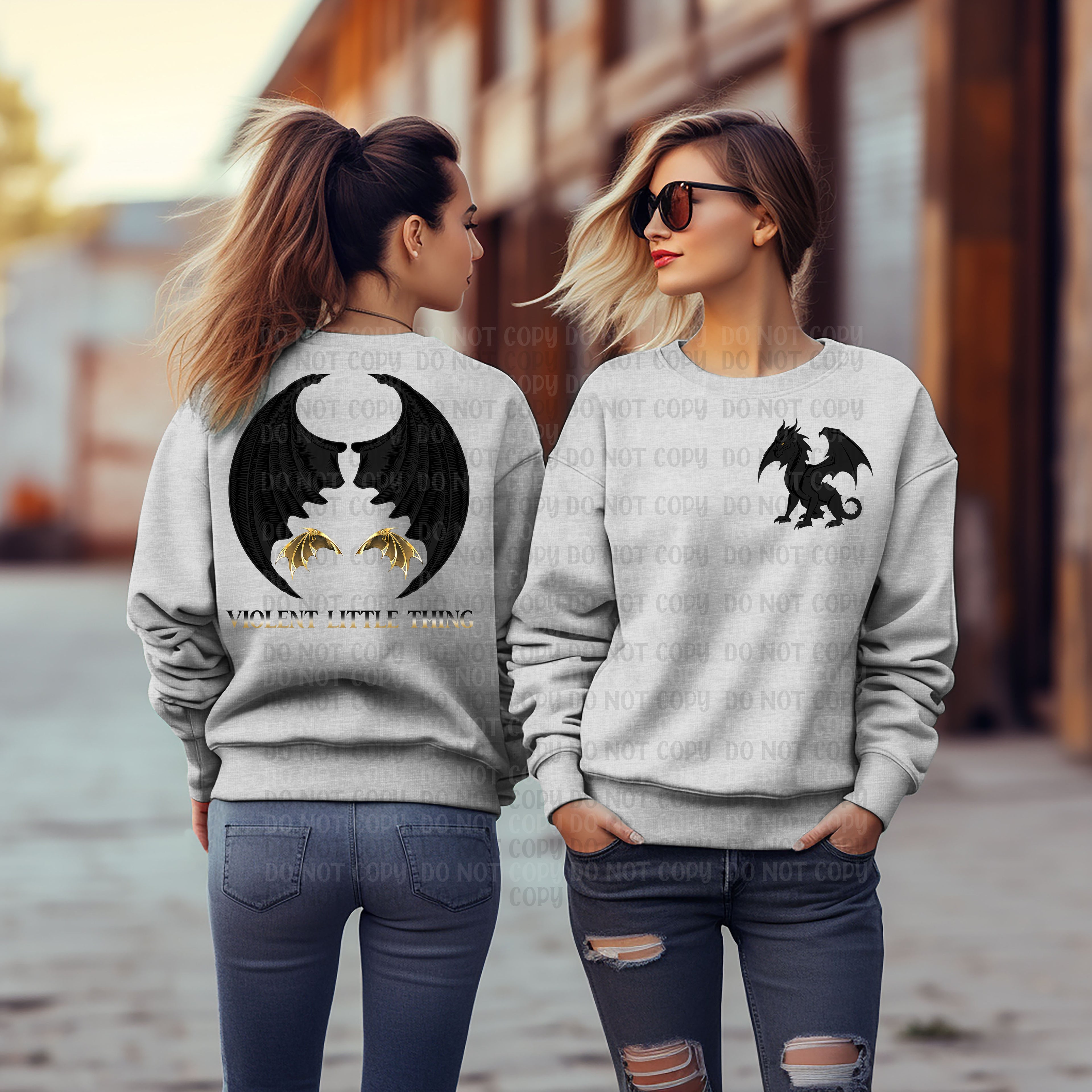 Violent Little Thing (front and back): PNG