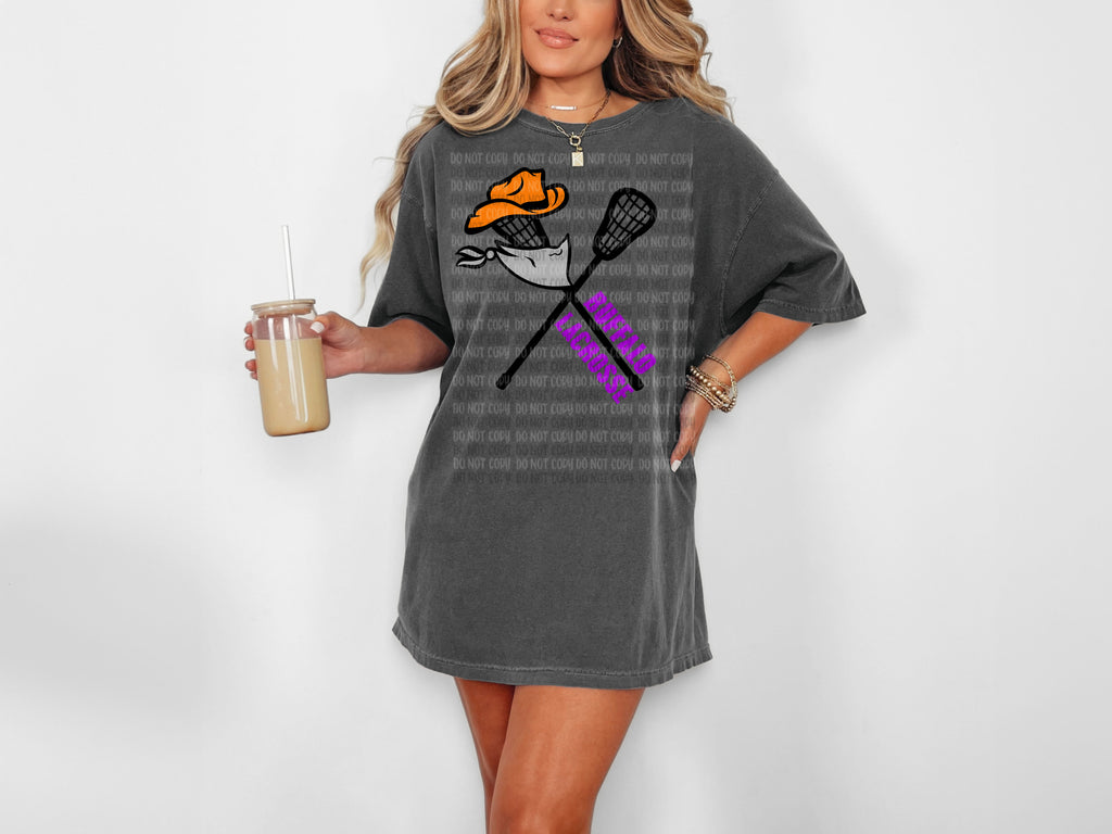 Crossed Lacrosse Sticks