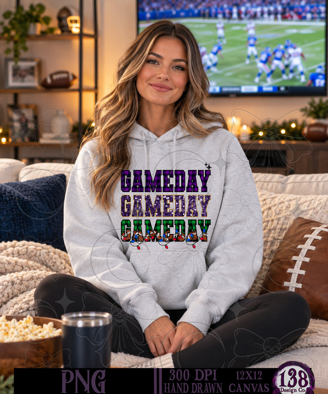 GAMEDAY Stacked Holiday Baltimore : PNG