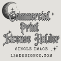 Commercial License For Printing Single Design