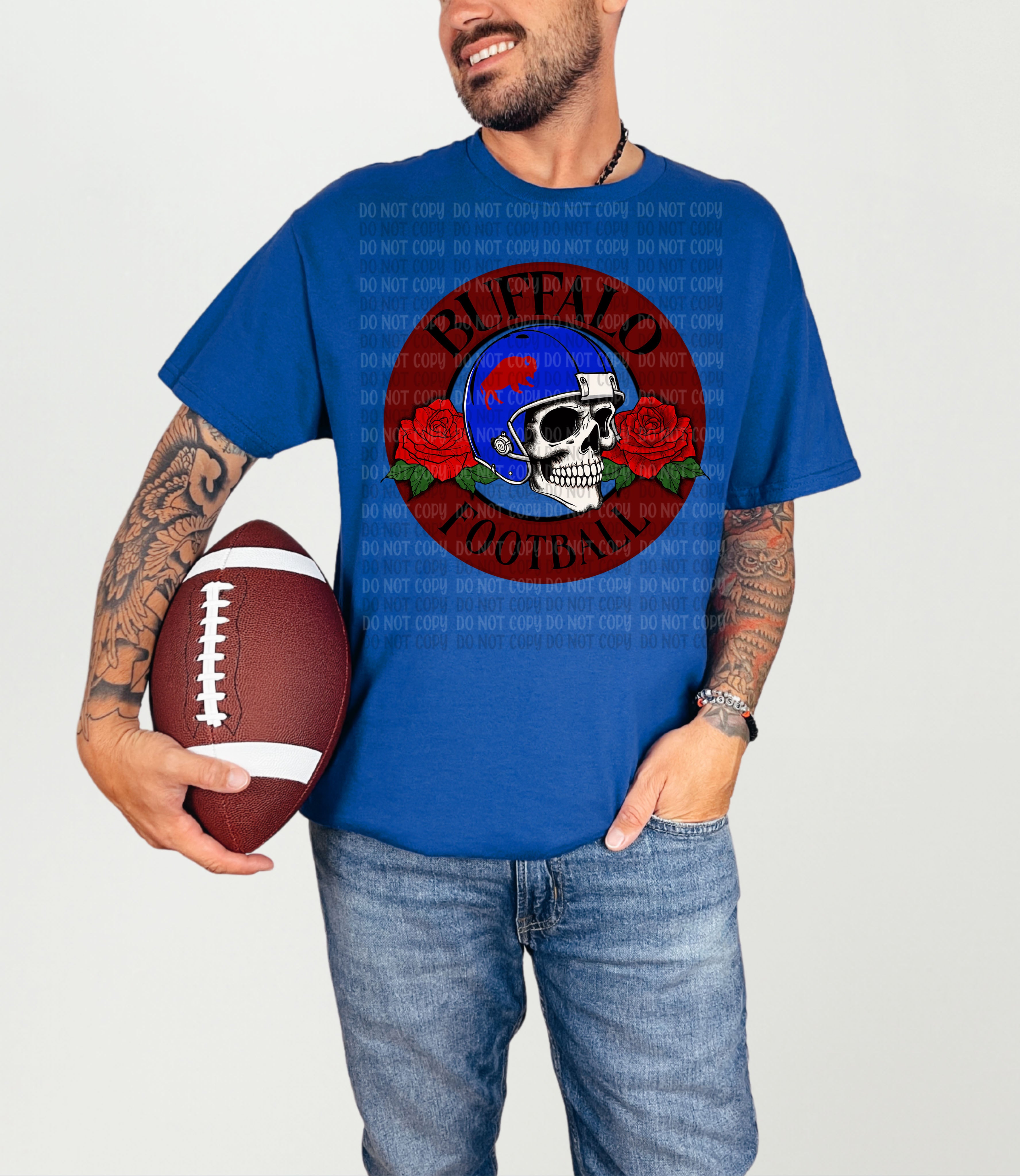 Buffalo Football Skull : PNG