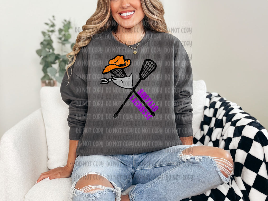 Crossed Lacrosse Sticks