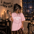 Light Pink Tee| NYE| Mock Up : PNG