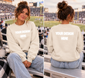 Natural Front|Back Crewneck Mock Up  : PNG