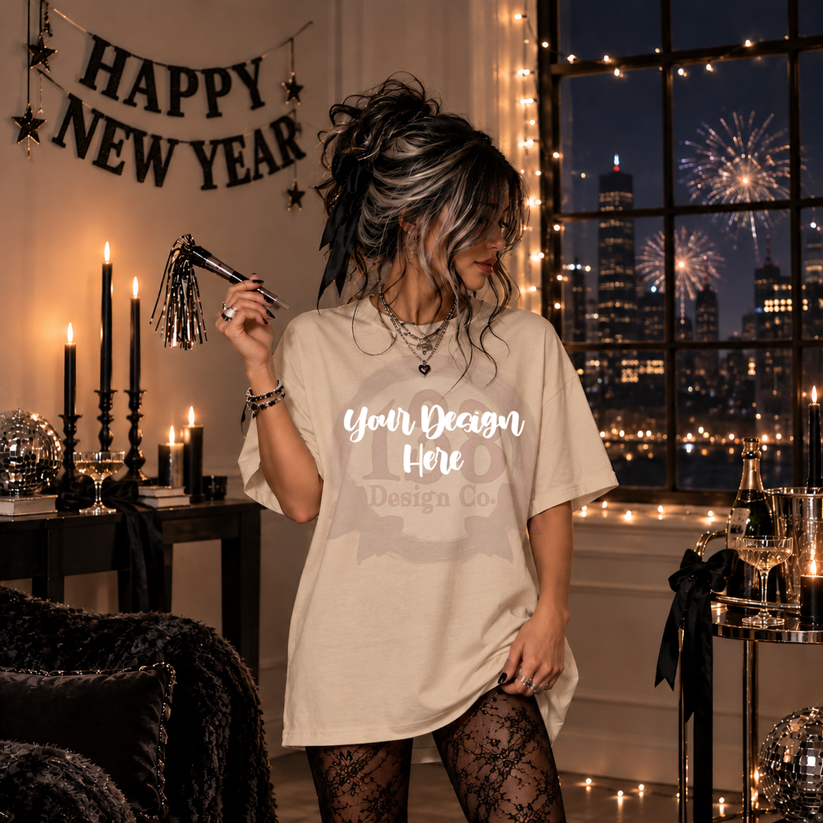 Sand Tee | NYE | Mock Up : PNG