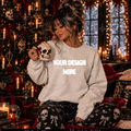 Skelly Christmas | Heather Oatmeal | Mock Up  : PNG