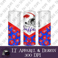 Buffalo Football Leopard Print 20oz tumbler PNG image
