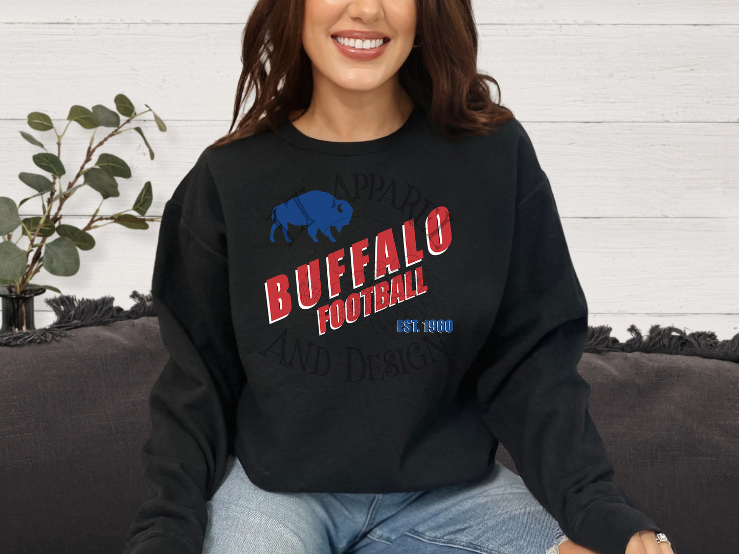 Buffalo Football Slanted