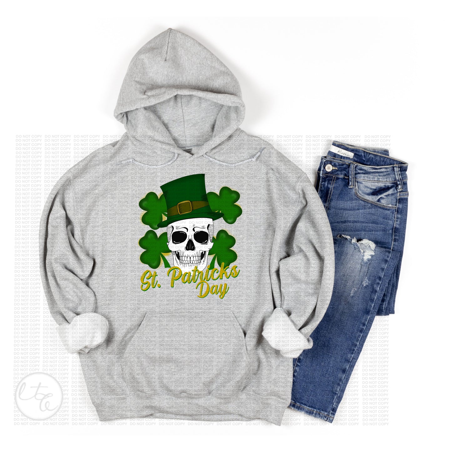 St Patrick Day Skull: PNG